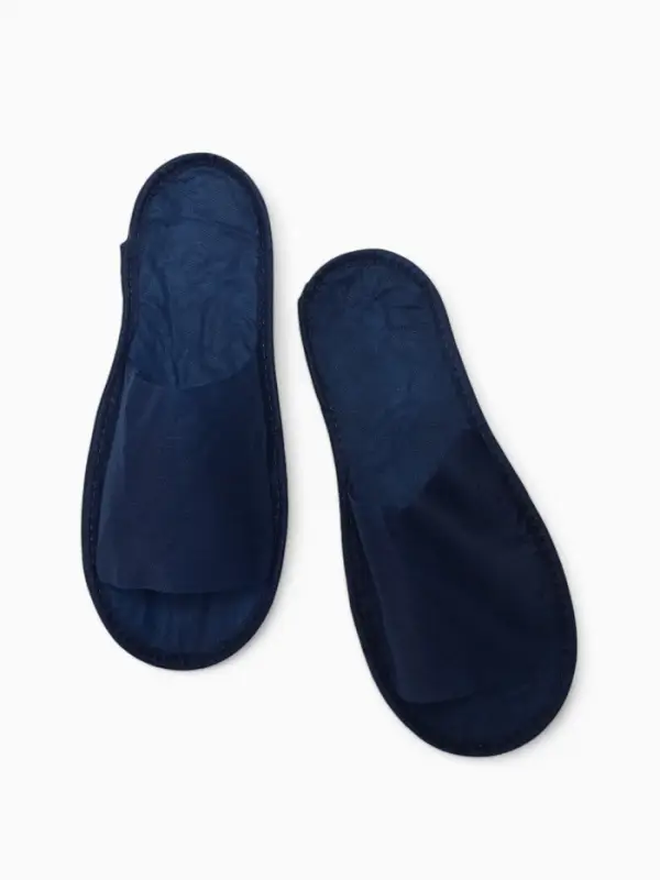 Тапочки одноразовые,  Тапочки одноразовые, "Эконом ПВХ", антискользящие, подошва 3 мм, синие