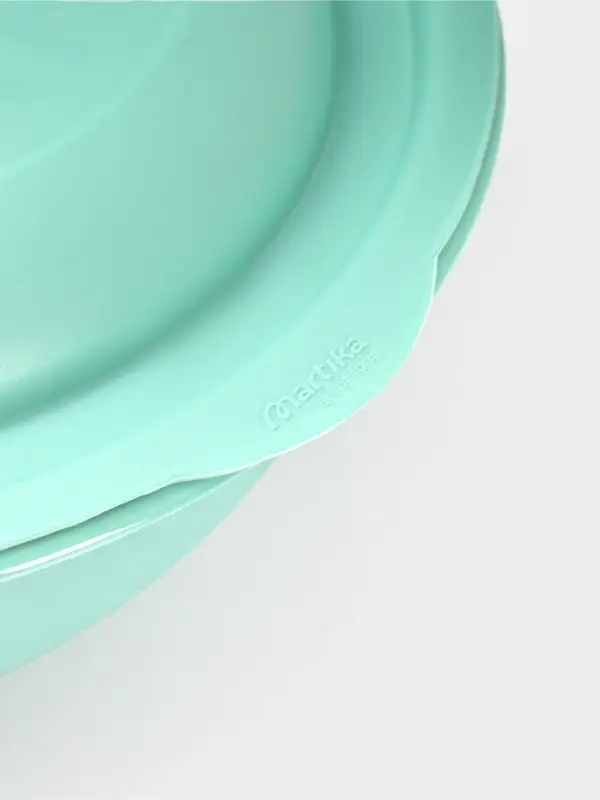 Миска салатница Martika, 3 л, с крышкой, пластик, МИКС