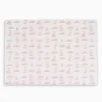 Бумага упаковочная &laquo;Тортики&raquo;, глянец, 100&times;70 см