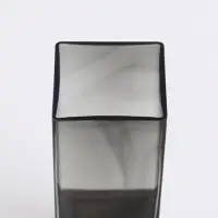 Ваза «Данте», 25×8 см, стекло, серая