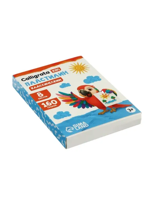 Пластилин Calligrata &laquo;Классический&raquo;, 8 цветов, 160 г