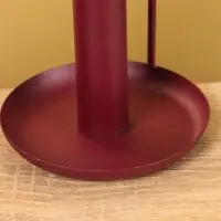 Подсвечник на 1 свечу текстурный с ручкой и блюдцем «Баклажан», 10×10×9.5 +/- ,5 см