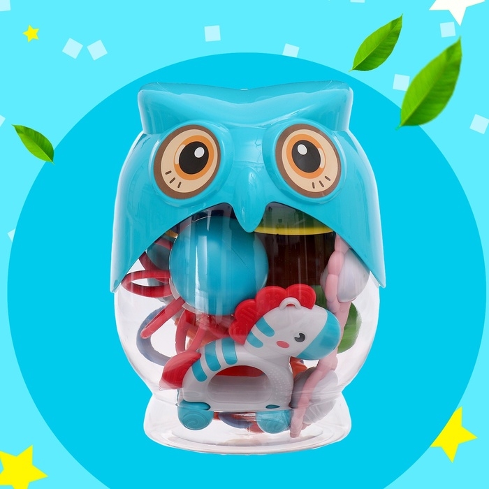 Набор погремушек с прорезывателями «Совушка» Набор погремушек с прорезывателями «Совушка»