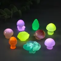 Сувенир эпоксидная смола флюоресцентный "Грибочки" набор 9 шт 1х2,4 см Сувенир эпоксидная смола флюоресцентный "Грибочки" набор 9 шт 1х2,4 см