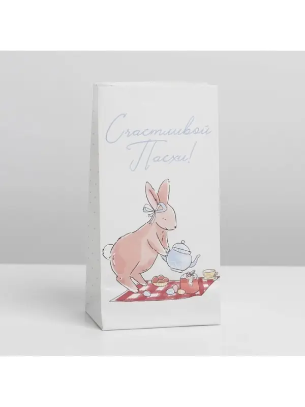 Пакет подарочный без ручек &laquo;Светлой Пасхи!&raquo;, 10&times;19.5&times;7 см