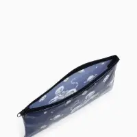 Косметичка-пенал на молнии, с рисунком &laquo;Космический кот&raquo;, 20.5&times;0.5&times;9.5 см, синяя