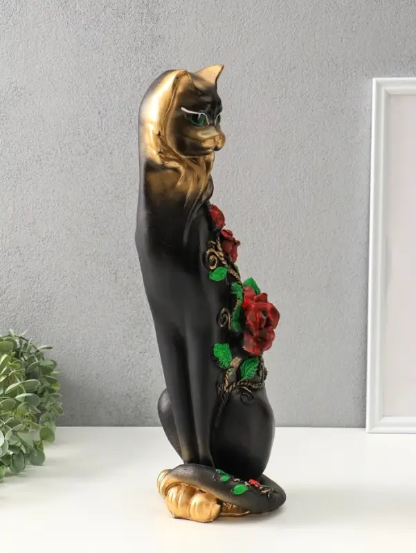 Копилка для денег &laquo;Кошка Маркиза с большой розой, 46&times;18&times;15 см