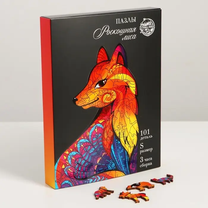 Пазл деревянный фигурный Puzzle &laquo;Роскошная лиса&raquo;, 101 элементов