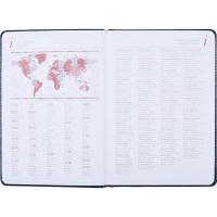 Ежедневник недатированный синий,А5,145х205мм,136л, Sidney NEBRASKA 3-128/04