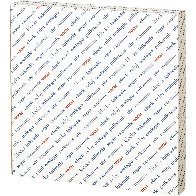 Часы настенные Troyka, модель01, диаметр 290мм,  пластик 11170100 серебро