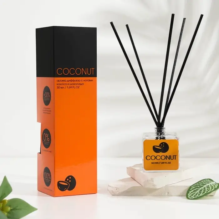 Диффузор ароматический NEON AROMA HOME COCONUT 50 мл Диффузор ароматический NEON AROMA HOME COCONUT 50 мл