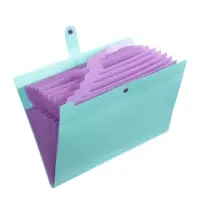 Папка А4 Haze, 12 отделений, 600 мкм, на кнопке, мятная