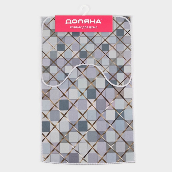 Коврики для ванной и туалета Доляна «Котто», 2 шт, 50×80, 40×50 см, цвет серый Коврики для ванной и туалета Доляна «Котто», 2 шт, 50×80, 40×50 см, цвет серый