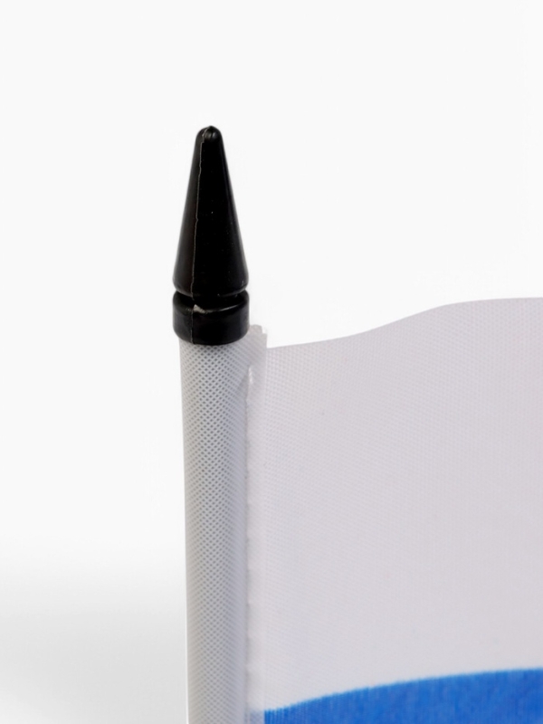 Флаг России, набор 6 штук, 14 х 21 см, флагшток 33.5 х 6.4 см, полиэстер