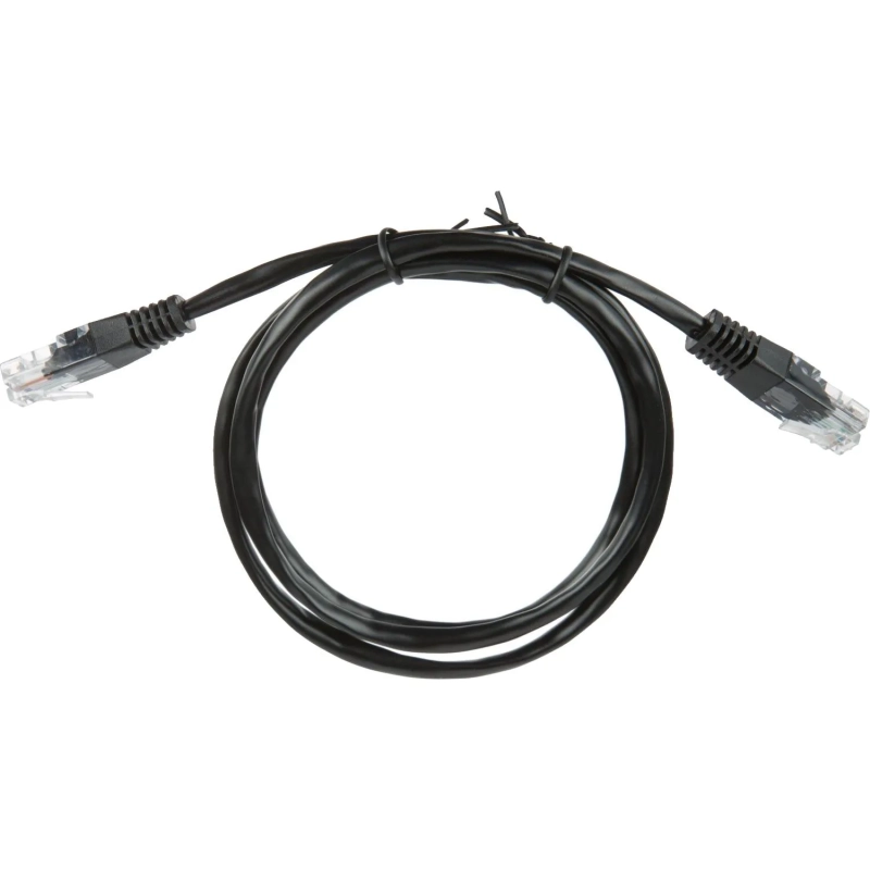 Патч-корд BigTech OPCC008 UTP CCA кат.5e/1м/литой/многожильный (черный)