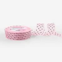 Лента капроновая &laquo;Горох&raquo;, 25 мм, 23&plusmn;1 м, розовая