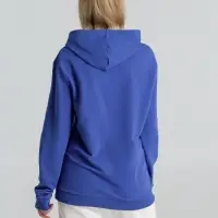 Толстовка с капюшоном унисекс Hoodie, ярко-синий меланж, размер XS