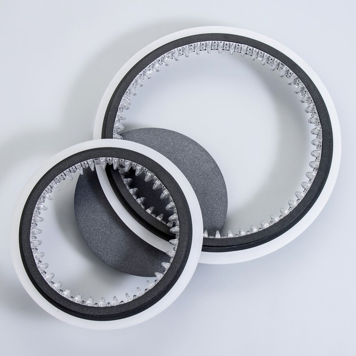 Люстра с ПДУ Люстра с ПДУ "Ленди" 2хLED 3000-6000К 144Вт черный 58х40х13 см BayerLux