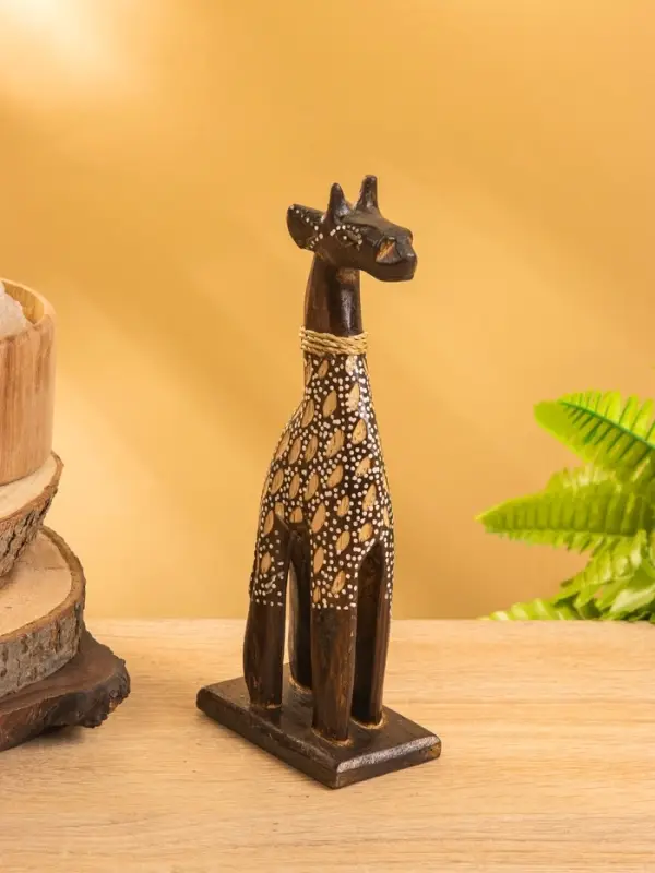 Сувенир "Жирафик" дерево 8х5х20 см, цв. бежево- коричневый
