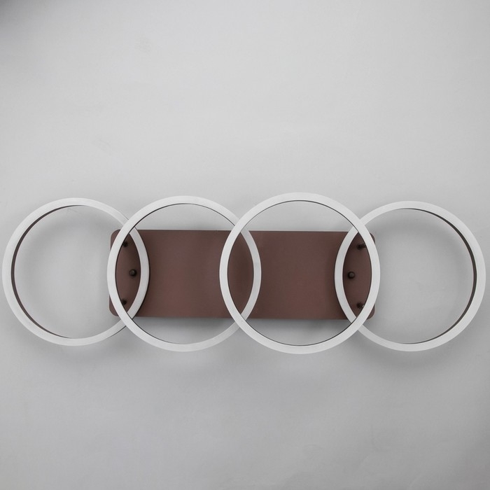 Люстра с ПДУ 1502/4 LED 160Вт 3000-6000К диммер кофе 98х30х17 см BayerLux