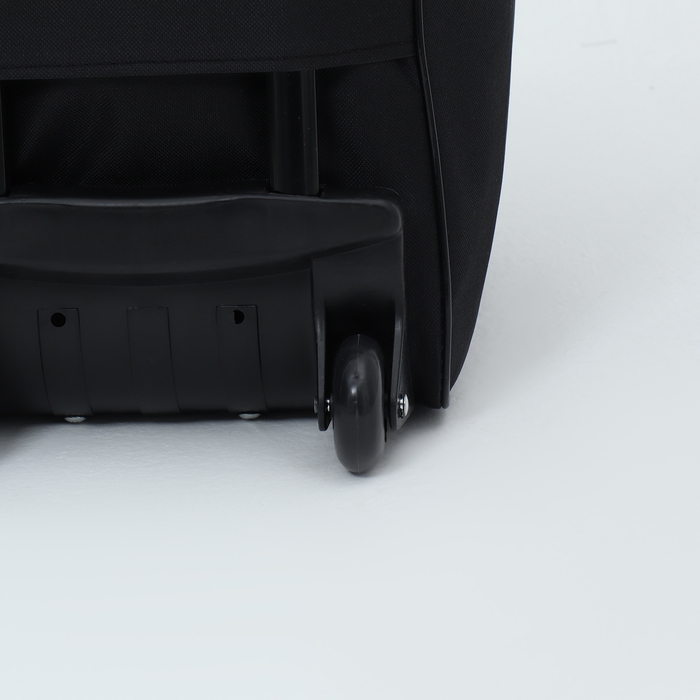 Сумка дорожная на колёсах, наружный карман, цвет чёрный Сумка дорожная на колёсах, наружный карман, цвет чёрный