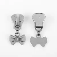 Бегунок для молнии &laquo;Трактор&raquo;, №8, &laquo;Бант&raquo;, 10 шт., цвет никель