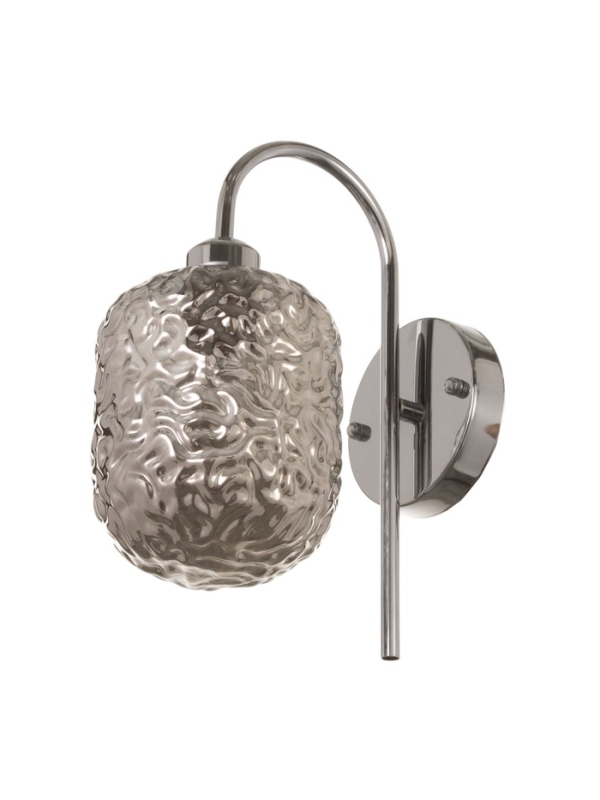 Бра "Нью-Йорк" 1х15Вт Е27  хром 24х14х30х100см