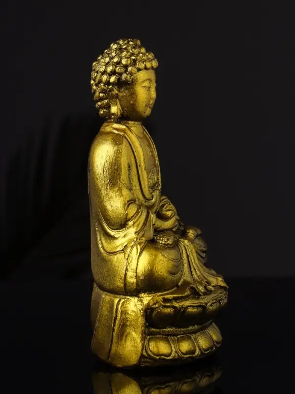 Фигура  Фигура "Будда" 15х9 см, золото