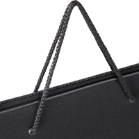 Папка-портфель на молнии с ручками офисн. А4 черная, нейлон 85-41 Россия