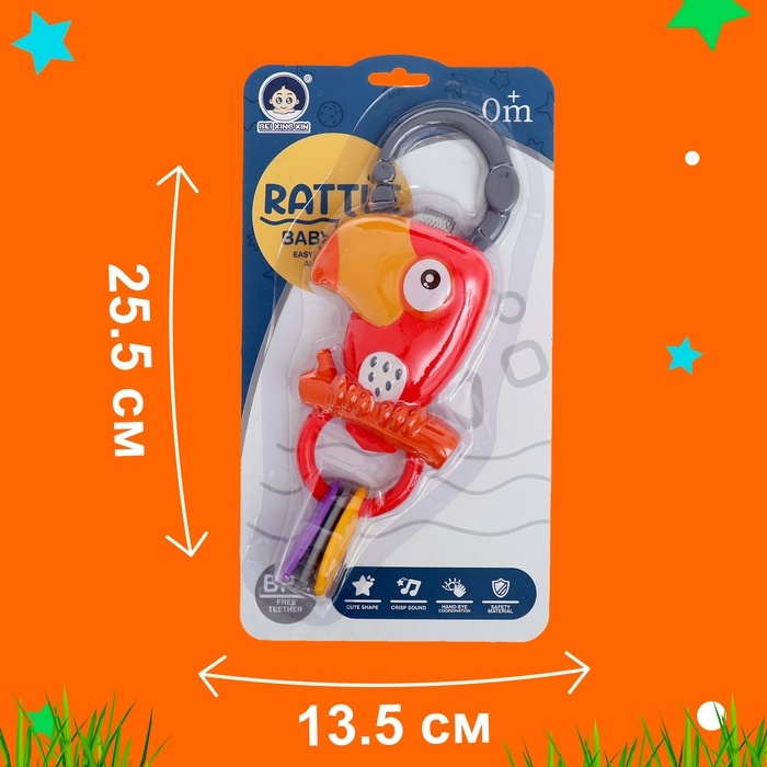 Развивающая подвеска «Попугай» Развивающая подвеска «Попугай»