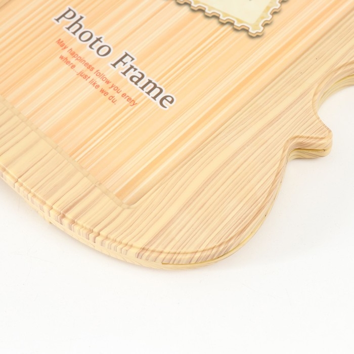 Фоторамка пластик 12х17 см "Электрогитара" под дерево МИКС 18,5х32 см