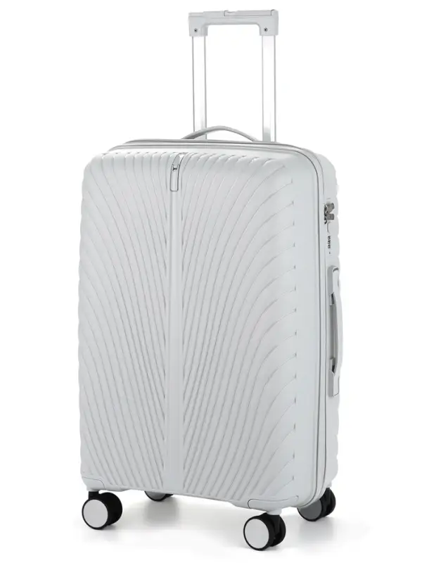 Чемодан на колёсах, 24", кодовый замок, 40&times;24&times;65 см, серый