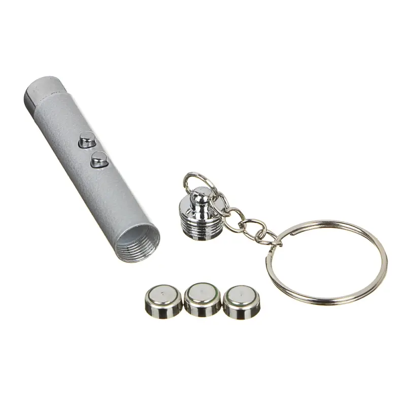 Лазерная указка с фонариком тм ЕРМАК, LR41, 6см, алюминий