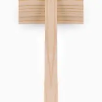 Щетка-пуходёрка деревянная ZOONIK «Кавказец» полукруглая, 100×55 см