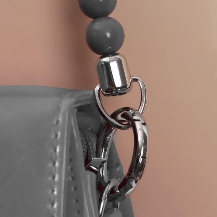 Ручка для сумки, 34 × 1,5 см, цвет серый Ручка для сумки, 34 × 1,5 см, цвет серый