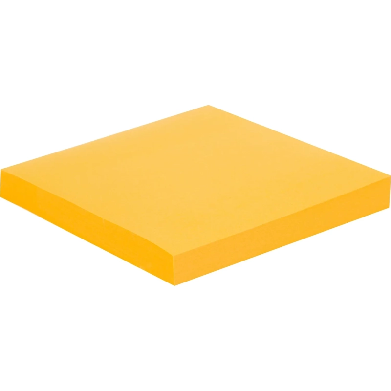 Стикеры с клеев. краем 76х76, неон, оранж.  100л