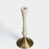 Подсвечник на 1 свечу &laquo;Бежевый&raquo;, 10.5&times;10.5&times;25 см