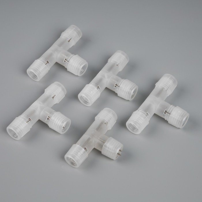 Т-образный коннектор Luazon Lighting для светового шнура 11 мм, 2-pin