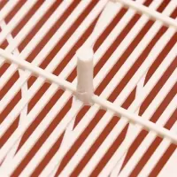 Туалет для кошек &laquo;Мур-мяу&raquo;, 33&times;25&times;7 см, с сеткой, пластик, цвет коралловый