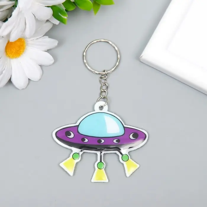 Брелок PVC Брелок PVC "НЛО" 5,2х6,2 см