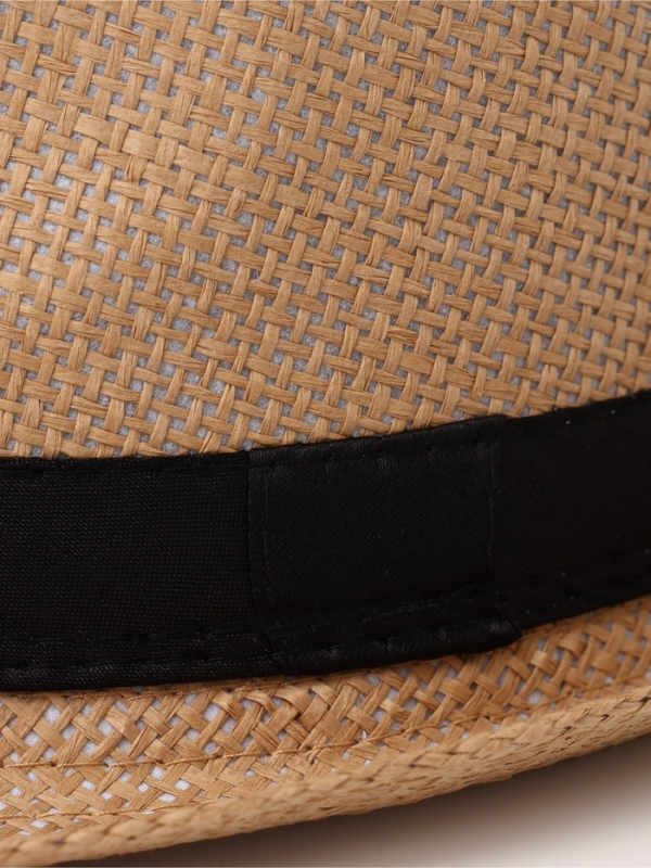 Шляпа мужская MINAKU "Плетеная", размер 58, цвет бежевый
