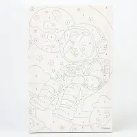 Картина по номерам для детей на холсте с подрамником &laquo;Корги космонавт&raquo;, 20&times;30 см