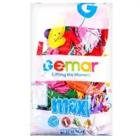 Воздушные шары латексные 18", панч-болл, 100 шт., МИКС