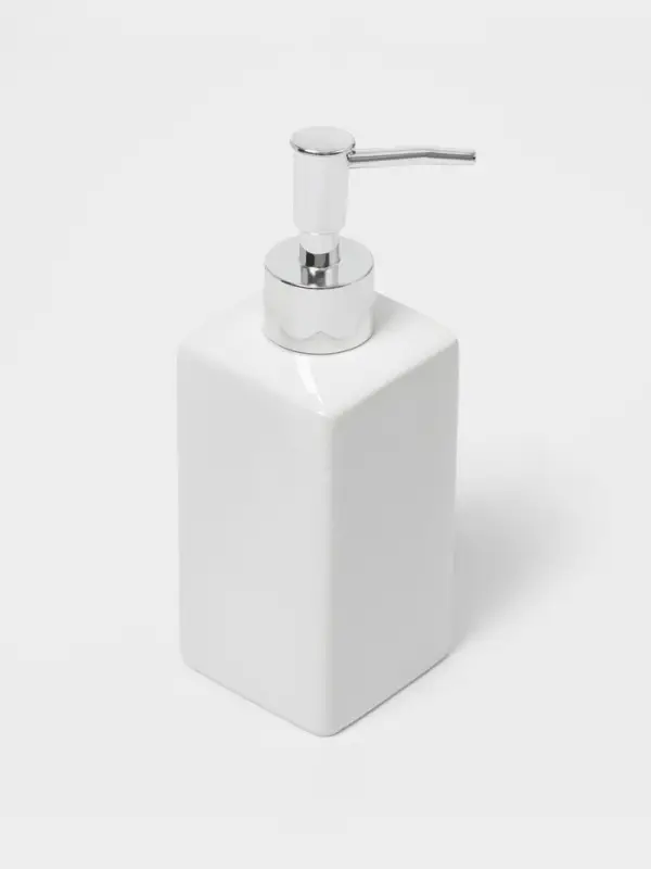 Аксессуары для ванной &laquo;Лодж&raquo;, 3 предмета: мыльница, дозатор для мыла 350 мл, стакан, белые