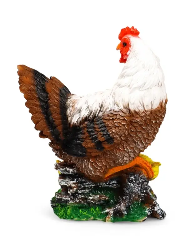 Садовая фигура из полистоуна &laquo;Курица с цыплятами&raquo;, 42&times;17&times;30 см