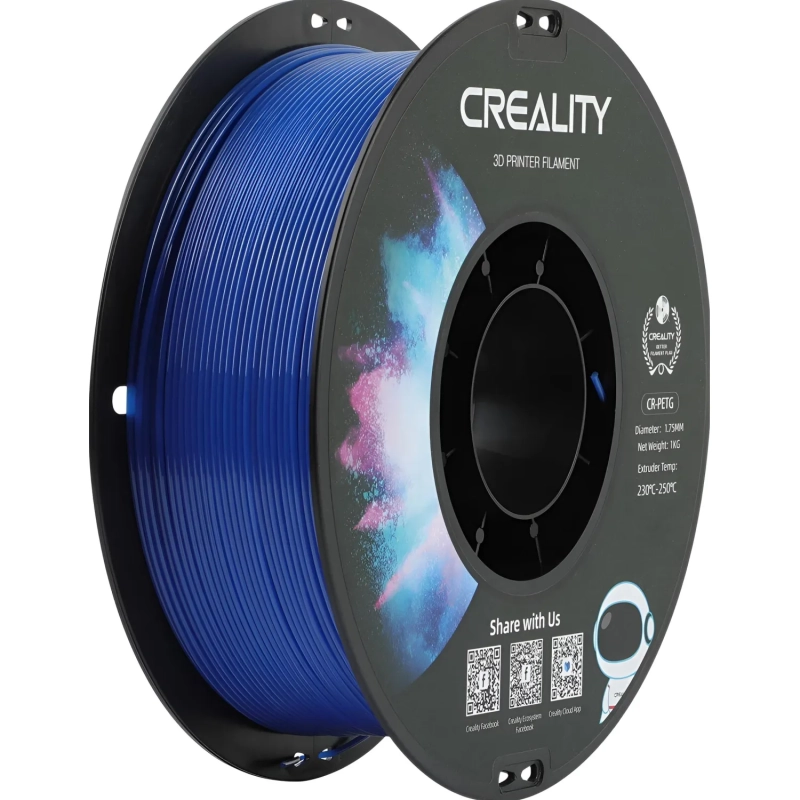 Пластик CR-PETG- Creality 1.75 мм 1кг, синяя (3301030032)