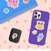 Книга &laquo;Стикеры раскраска. Сделай свой стикер!&raquo;, 8 стр., более 80 наклеек