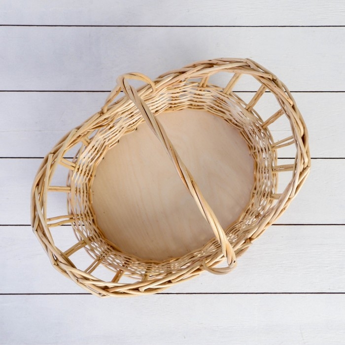 Корзина «Ажурная весна», дно: 26×21 верх:35×26, H=11/18/35 см, ручное плетение, ива Корзина «Ажурная весна», дно: 26×21 верх:35×26, H=11/18/35 см, ручное плетение, ива