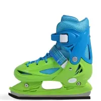 Коньки детские раздвижные BlackAqua, р. 30-33, для фитнеса, зелёные, синие Коньки детские раздвижные BlackAqua, р. 30-33, для фитнеса, зелёные, синие