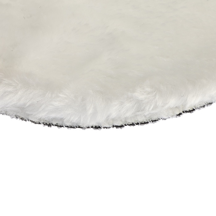 Круг полировальный под липучку ЛОМ, искусственный мех, 180 мм